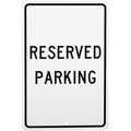 National Marker Co Reserved Parking Aluminum Sign, .063mm Thick TM5H